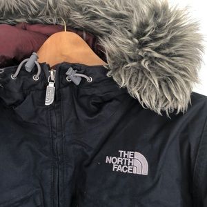 The North Face black women’s parka
